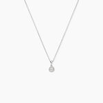 Collier Domitia Or Blanc Diamant - Colliers avec pierres Femme | Marc Orian