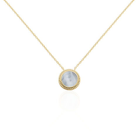 Collier Alyhana Plaqué Or Jaune Nacre - Colliers avec pierres Femme | Marc Orian