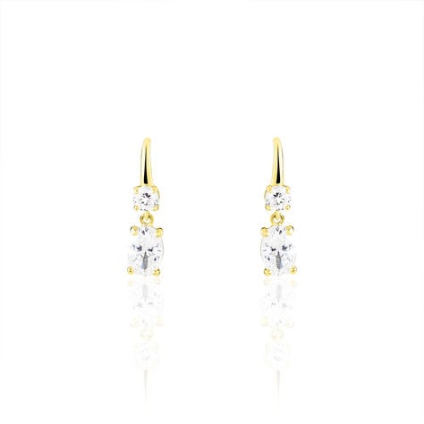 Boucles D'oreilles Pendantes Gulbeyaz Or Jaune Oxyde De Zirconium - Pendantes Femme | Marc Orian