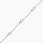 Bracelet Iseline Argent Blanc Oxyde De Zirconium - Bracelets fantaisie Femme | Marc Orian