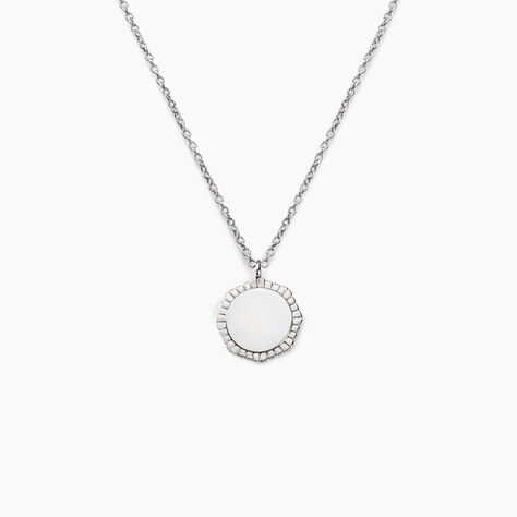 Collier Meralie Argent Blanc - Colliers Femme | Marc Orian