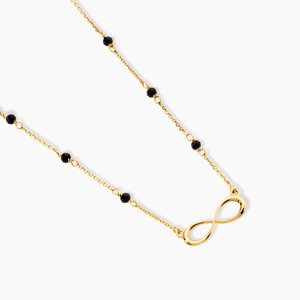 Collier Spya Infini Or Jaune Spinelle - Colliers avec pierres Femme | Marc Orian