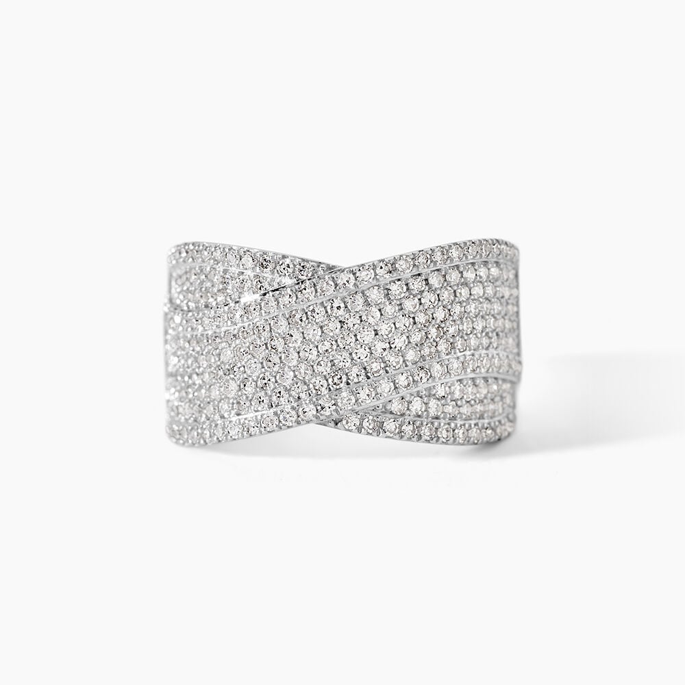 Bague Elyne Or Blanc Diamant - Parures de mariage Femme | Marc Orian