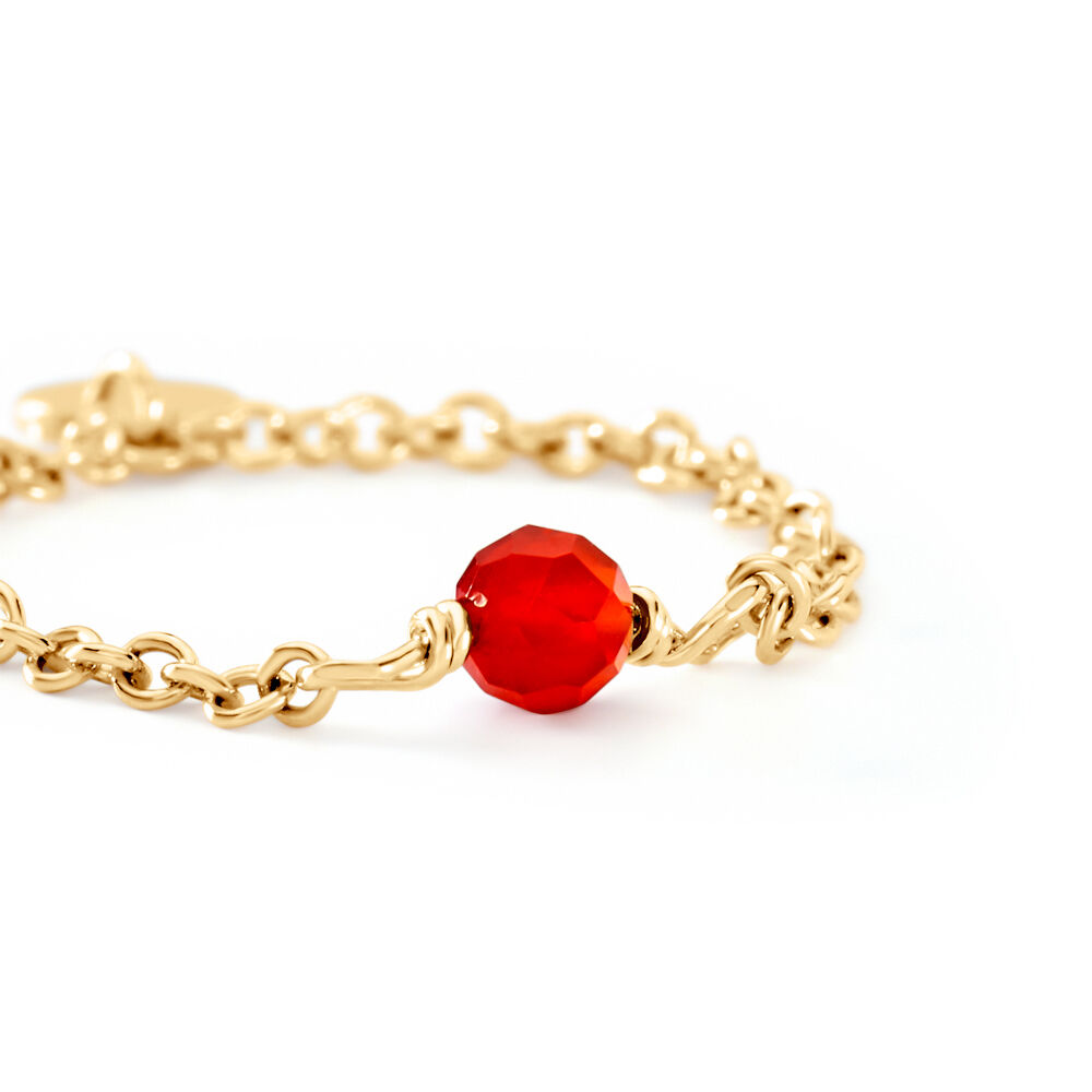 Bague Calliope Plaqu&eacute; Or Dor&eacute; Agate - Bijoux fantaisie Femme | Marc Orian