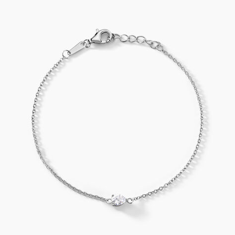 Bracelet Alda Argent Blanc Oxyde De Zirconium - Bracelets fantaisie Femme | Marc Orian