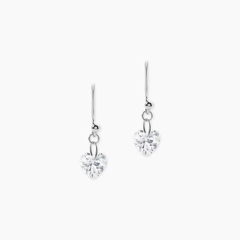 Boucles D'oreilles Pendantes Argent Blanc Sopher Oxydes De Zirconium - Boucles d'oreilles pampille Femme | Marc Orian