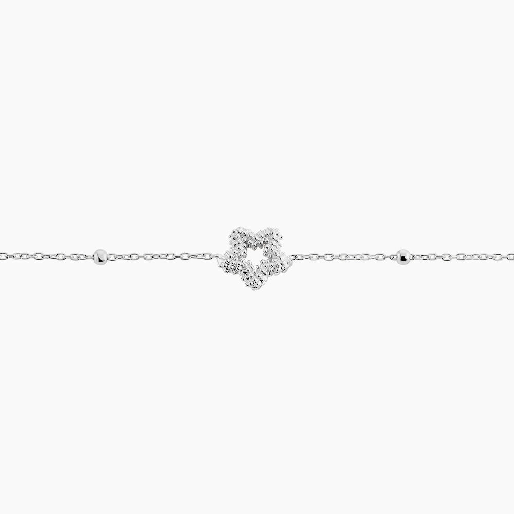 Bracelet Liz&eacute;a Argent Blanc - Bracelets fantaisie Femme | Marc Orian