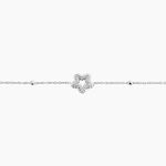 Bracelet Liz&eacute;a Argent Blanc - Bracelets fantaisie Femme | Marc Orian