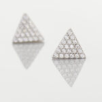 Boucles D'oreilles Puces Brendana Argent Blanc Oxyde De Zirconium - Puces Femme | Marc Orian