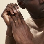 Alliance Marya Carree Diamantee Ruban Plat Or Jaune - Alliances duo Unisex | Marc Orian