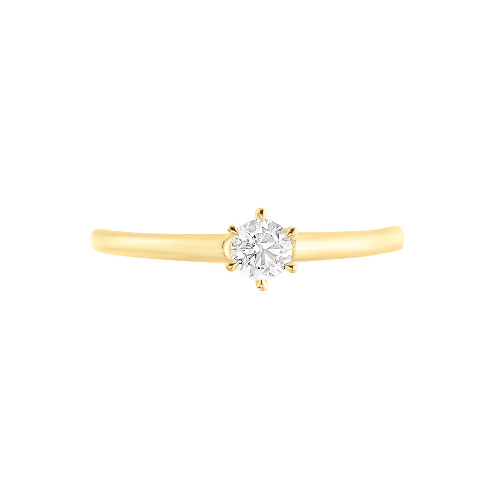 Bague Solitaire Samantha Or Jaune Diamant - Solitaires Femme | Marc Orian