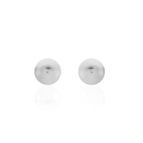 Boucles D'oreilles Puces Virgie Argent Blanc - Puces Femme | Marc Orian