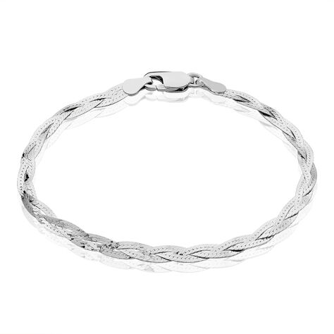 Bracelet Elae Argent Blanc - Bracelets mailles Femme | Marc Orian