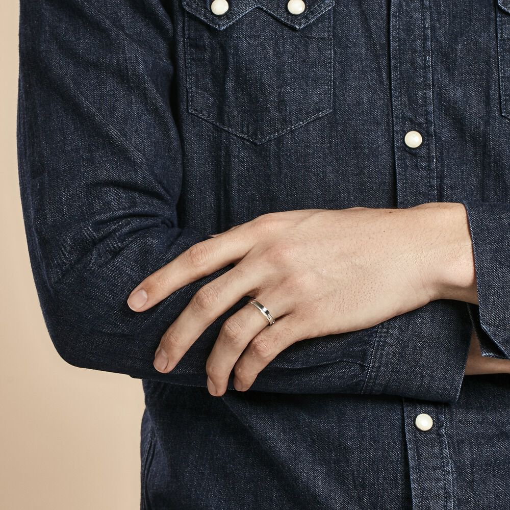 Alliance Kristofer Argent - Alliances classiques Homme | Marc Orian