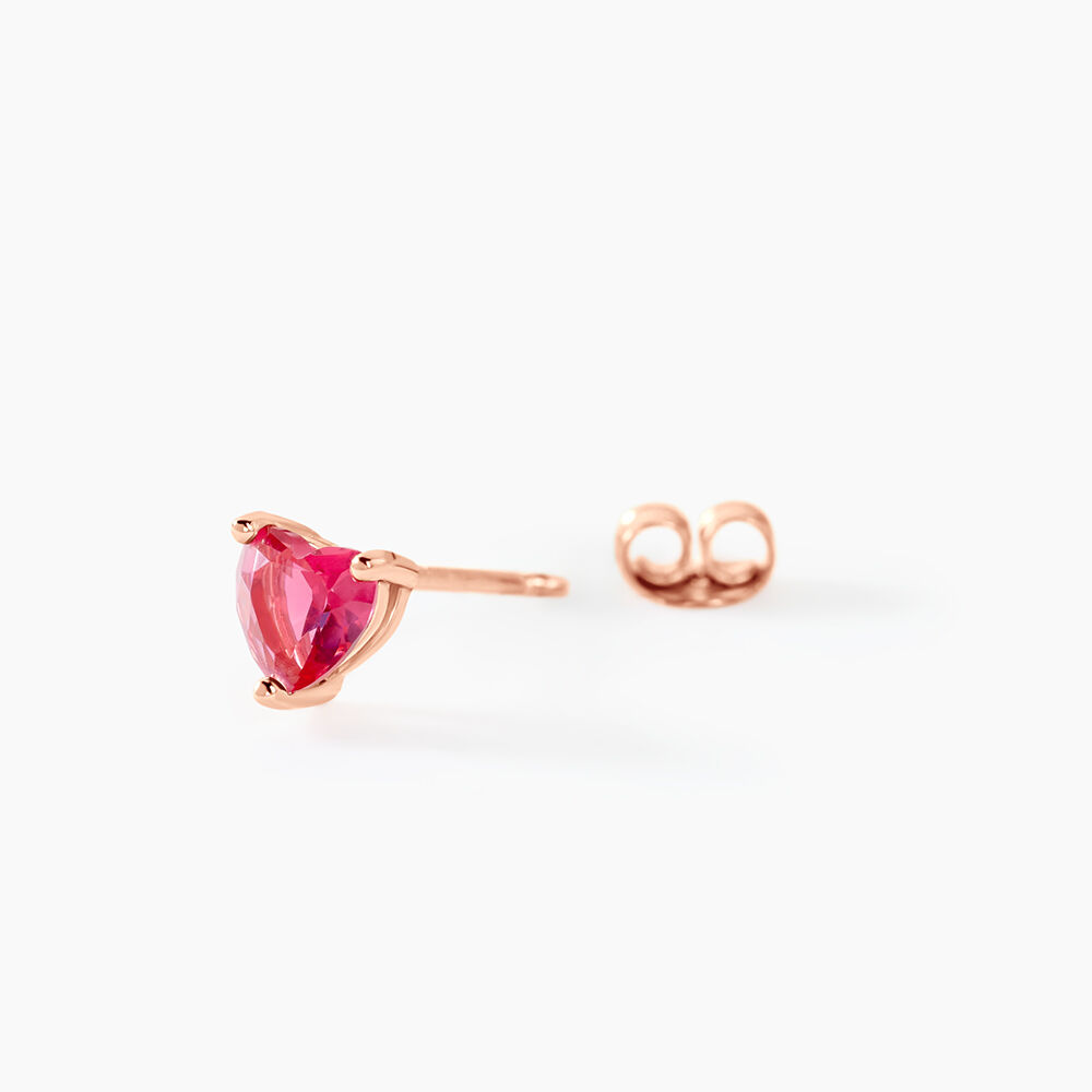 Boucles D'oreilles Kelvyn Argent Rose Oxyde - Puces Femme | Marc Orian