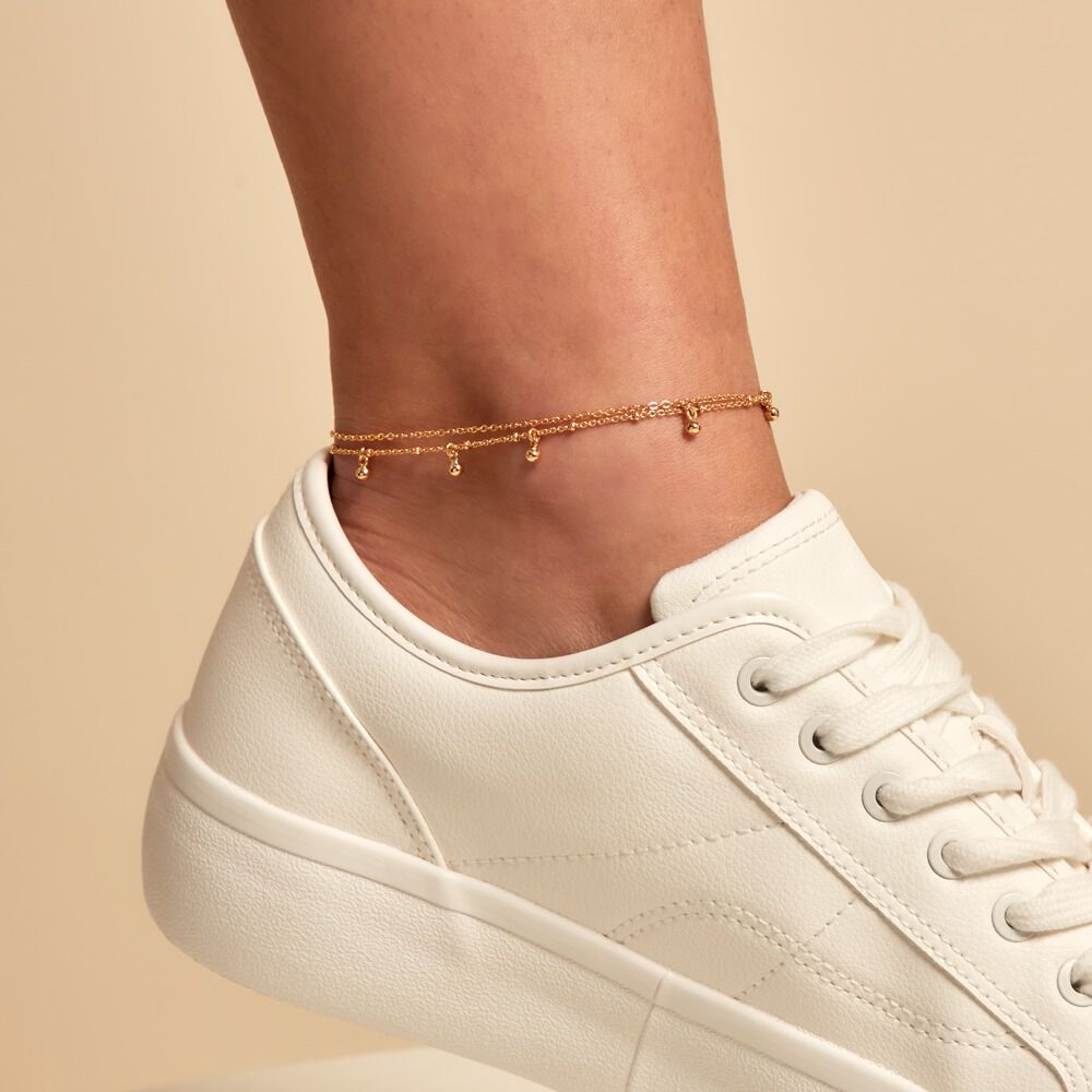 Chaîne De Cheville Loya Plaqué Or Jaune - Chaines de cheville Femme | Marc Orian