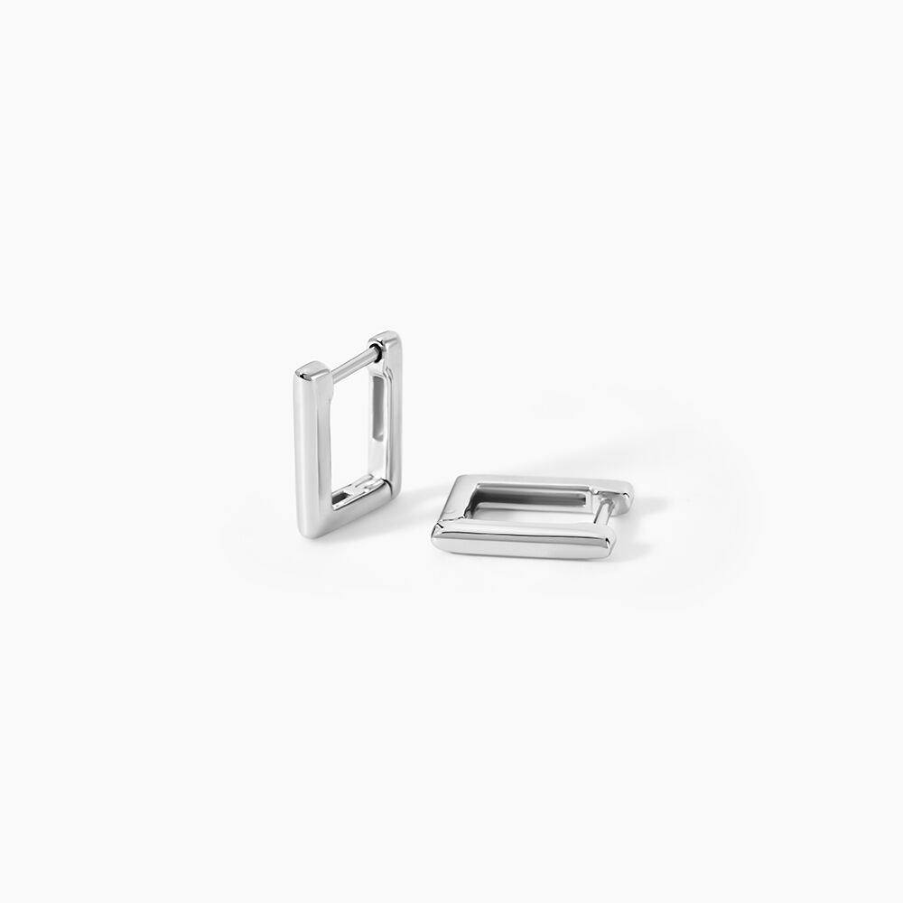 Cr&eacute;oles Carlota Argent Blanc - Cr&eacute;oles Femme | Marc Orian