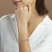 Bracelet Camiorica Argent Blanc - Bracelets mailles Femme | Marc Orian