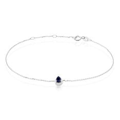 Bracelet Juliettina Or Blanc Saphir Et Diamant - Bracelets chaînes Femme | Marc Orian