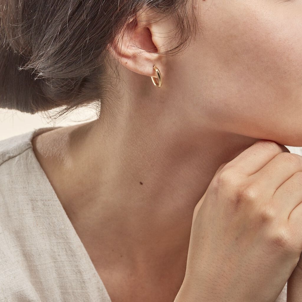 Créoles Ilana Or Jaune - Boucles d'oreilles Créoles Femme | Marc Orian