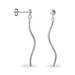 Boucles D'oreilles Pendantes Yaell Argent Blanc - Pendantes Femme | Marc Orian