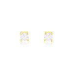 Boucles D'oreilles Puces Victoria Or Jaune Diamant - Puces Femme | Marc Orian