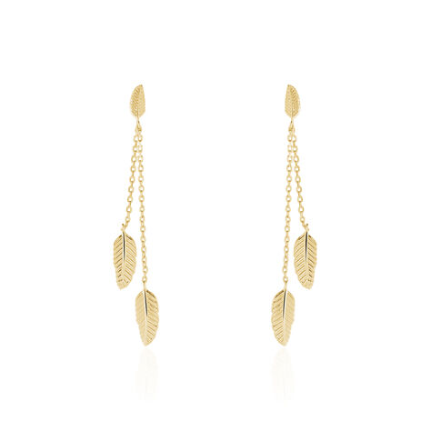 Boucles D'oreilles Pendantes Plaqué Or Jaune Libby - Sélection Bohème Femme | Marc Orian