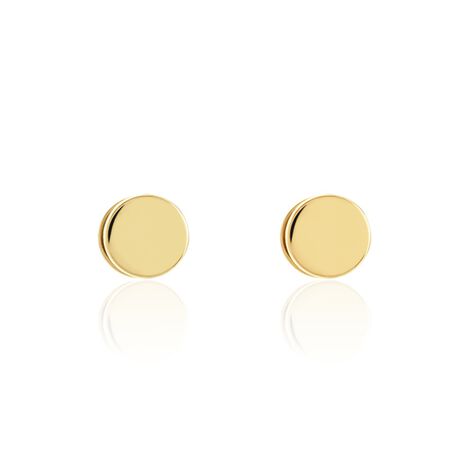 Boucles D'oreilles Puces Jourdan Eas Acier Doré - Puces Homme | Marc Orian