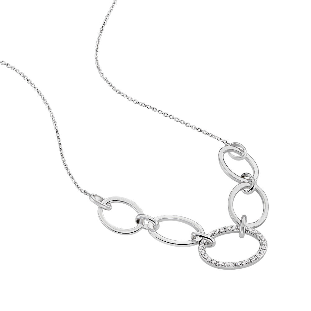 Collier Adjara Argent Blanc Oxyde De Zirconium - Colliers avec pierres Femme | Marc Orian