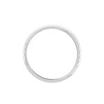 Alliance Nene Ruban Plat Argent Blanc - Alliances duo Famille | Marc Orian