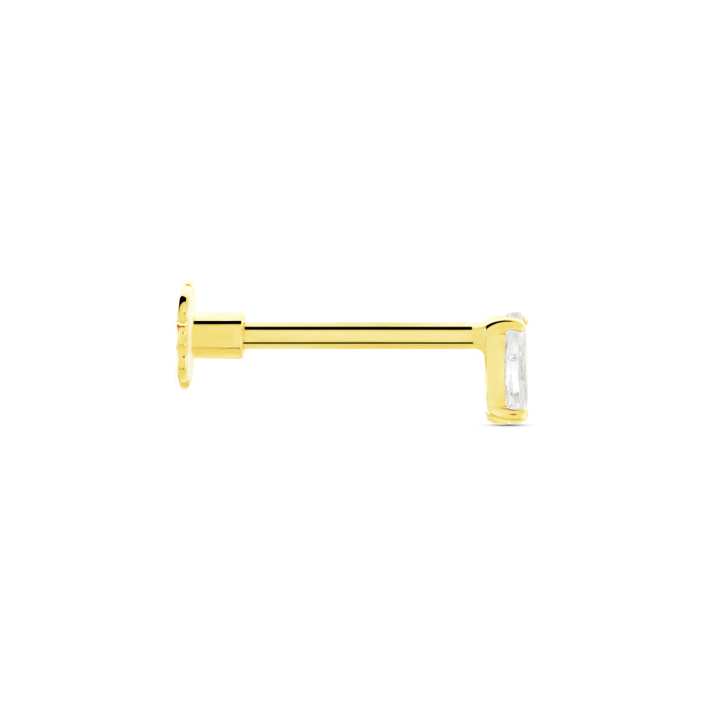 Piercing D'oreille Or Jaune Albiza Oxyde De Zirconium - Piercing Conch Femme | Marc Orian
