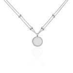 Collier Nouela Argent Blanc - Colliers multirangs Femme | Marc Orian