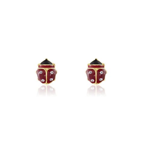 Boucles D'oreilles Puces Deena Or Jaune Oxyde De Zirconium - Clous d'oreilles Enfant | Marc Orian