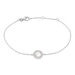 Bracelet Nawala Argent Blanc Oxyde De Zirconium Et Nacre - Bracelets Medailles Femme | Marc Orian