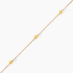 Cha&icirc;ne De Cheville Edvina Plaqu&eacute; Or Jaune Cristaux De Swarovski - Chaines de cheville Femme | Marc Orian