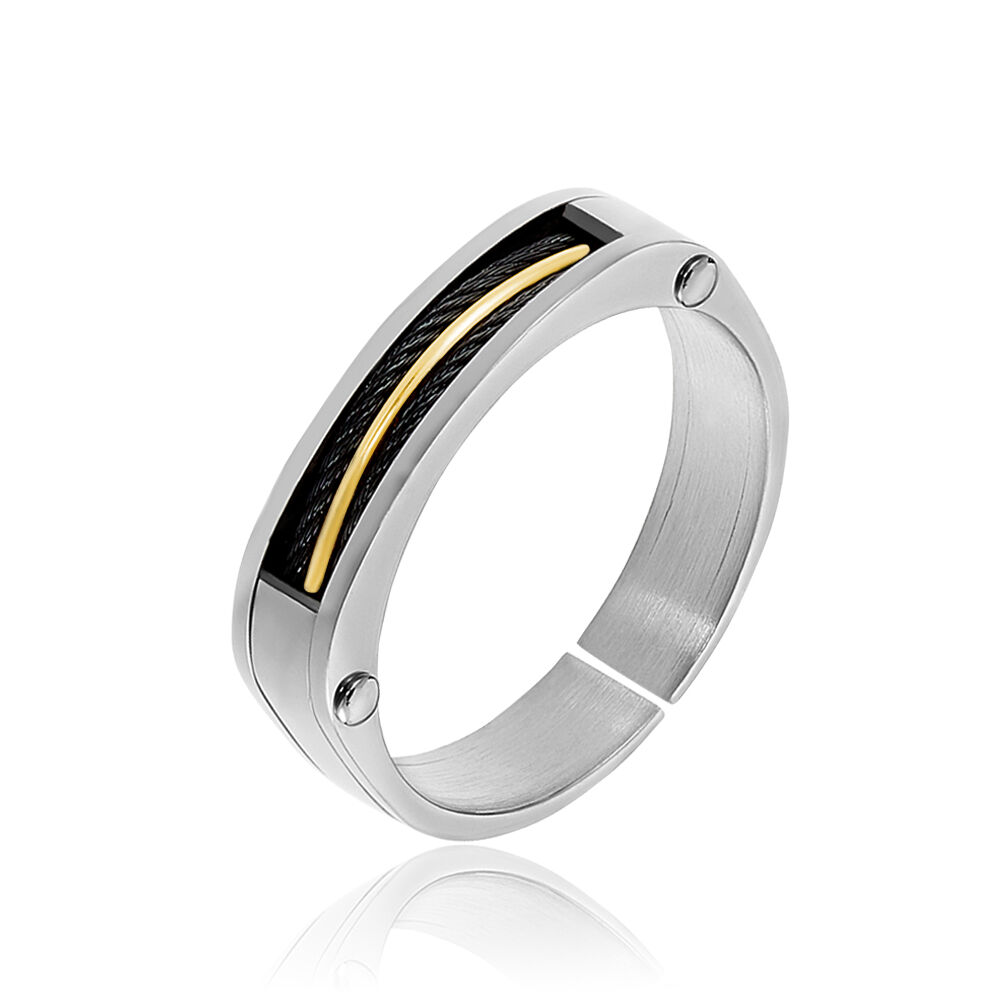 Bague Iziana Acier Blanc - Bagues Homme | Marc Orian