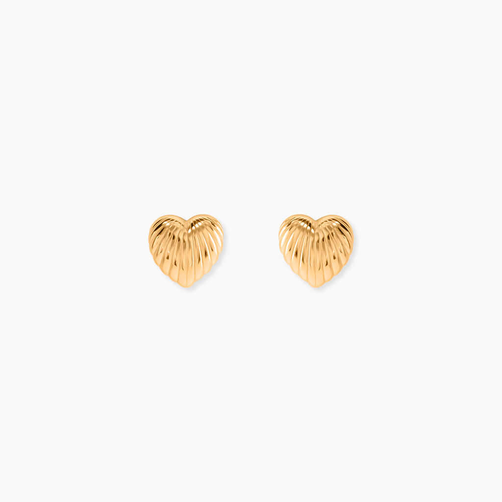 Boucles D'Oreilles Puces Lyane Plaqu&eacute; Or Jaune - Puces Femme | Marc Orian