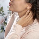 Boucles D'oreilles Puces Fidelia Boule Sablee Or Rose - Puces Femme | Marc Orian