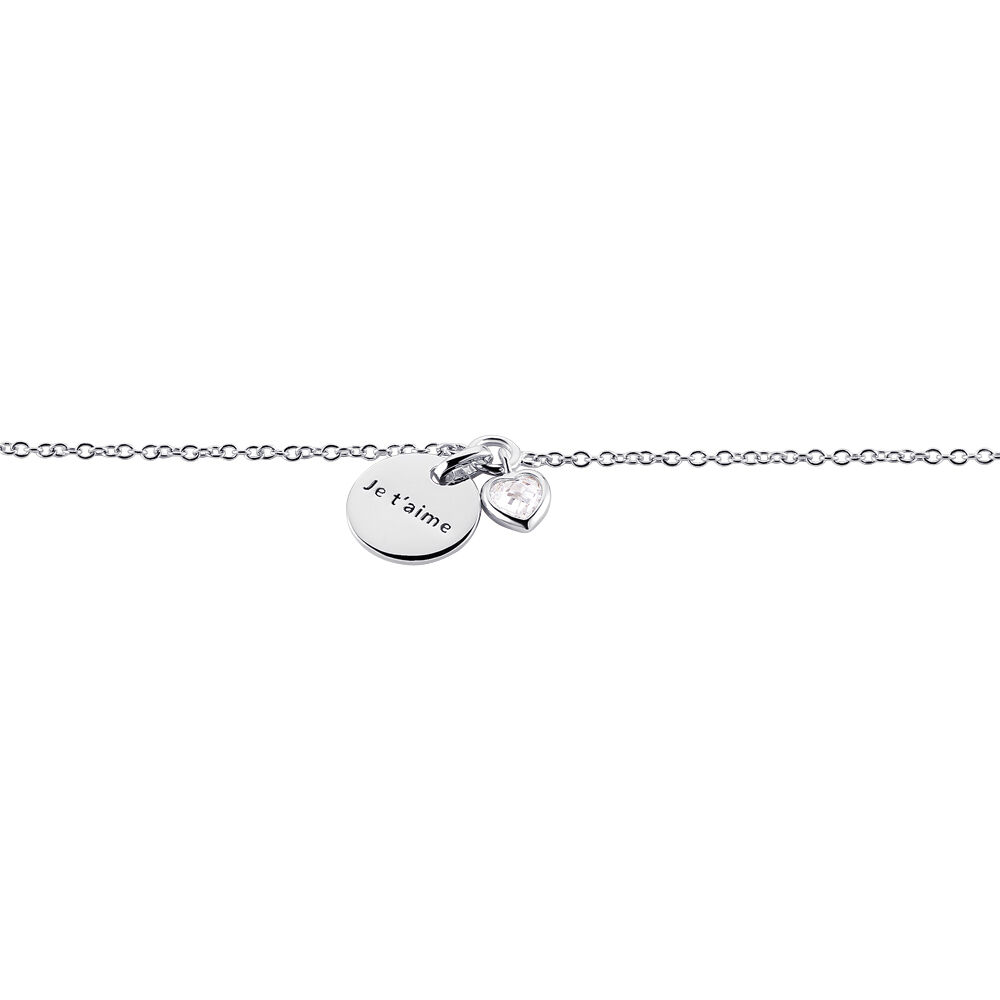 Bracelet Nikoline Argent Blanc Oxyde De Zirconium - Bracelets Medailles Femme | Marc Orian