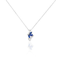 Collier Or Blanc Saphir - Colliers Femme | Marc Orian