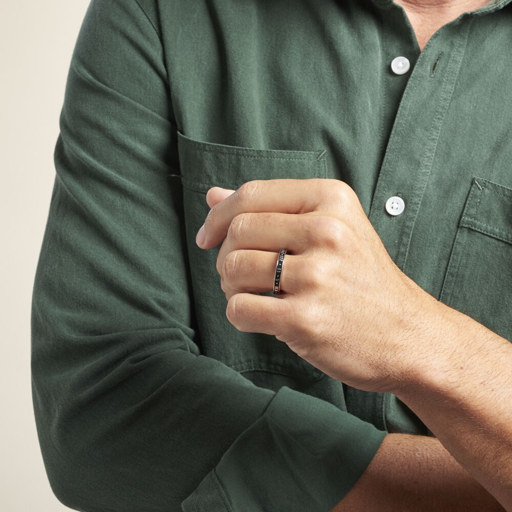 Bague Ilyan Argent Blanc - Bagues Homme | Marc Orian