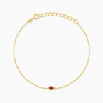 Bracelet Poem Argent Jaune Tourmaline Oxyde De Zirconium - Bracelets fantaisie Femme | Marc Orian