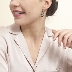 Boucles D'oreilles Pendantes Narcissa Argent Céramique Et Oxyde - Boucles d'oreilles Pendantes Femme | Marc Orian