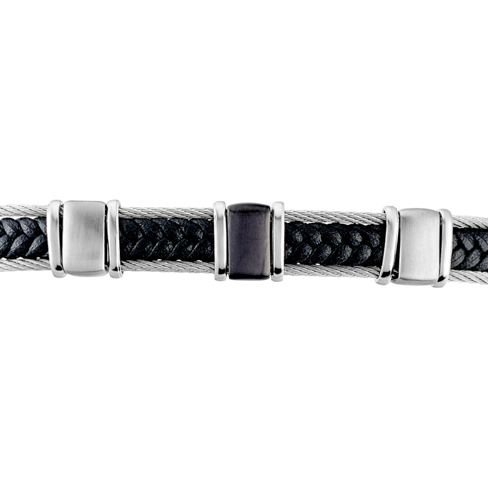 Bracelet Jourdan Cook Acier Bicolore - Bracelets cuir Homme | Marc Orian