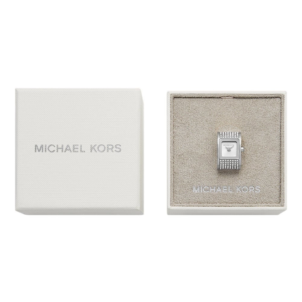 Montre Michael Kors Darrington Watch Ring Argent&eacute; - Montres &eacute;tanches Femme | Marc Orian