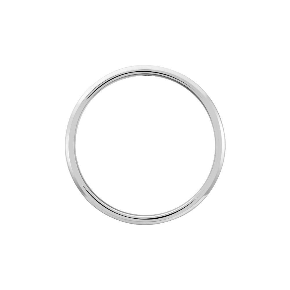 Alliance Rominus Ruban Plat Palladium Blanc - Alliances duo Homme | Marc Orian