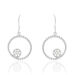 Boucles D'oreilles Pendantes Milano Argent Blanc Oxyde De Zirconium - Pendantes Femme | Marc Orian