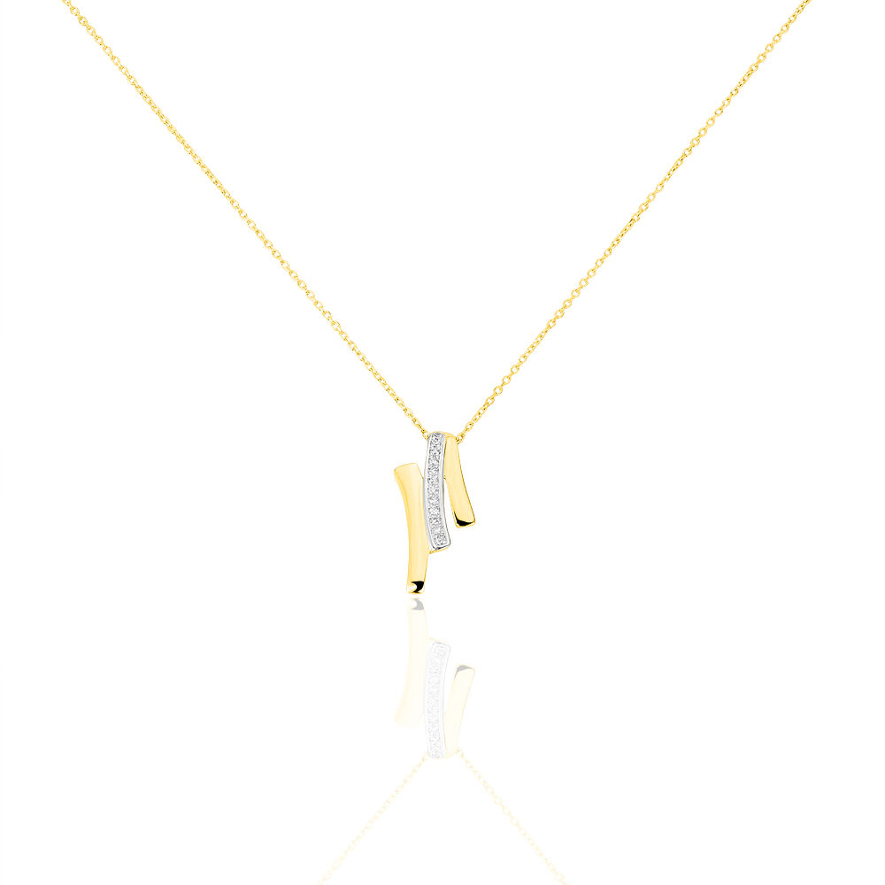 Collier Melia Or Jaune Diamant - Colliers avec pierres Femme | Marc Orian
