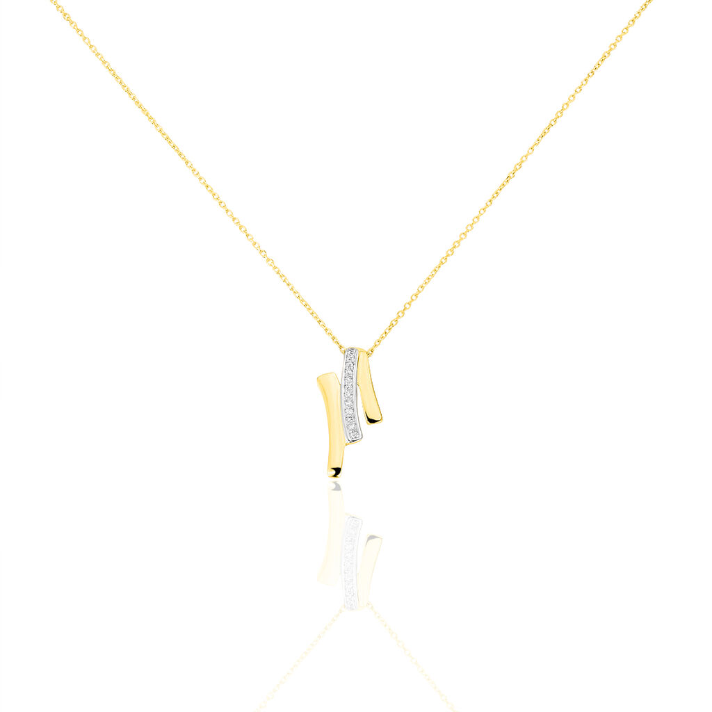 Collier Melia Or Jaune Diamant - Colliers avec pierres Femme | Marc Orian