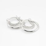 Cr&eacute;oles Argent Blanc Linnette Oxydes De Zirconium - Cr&eacute;oles Femme | Marc Orian